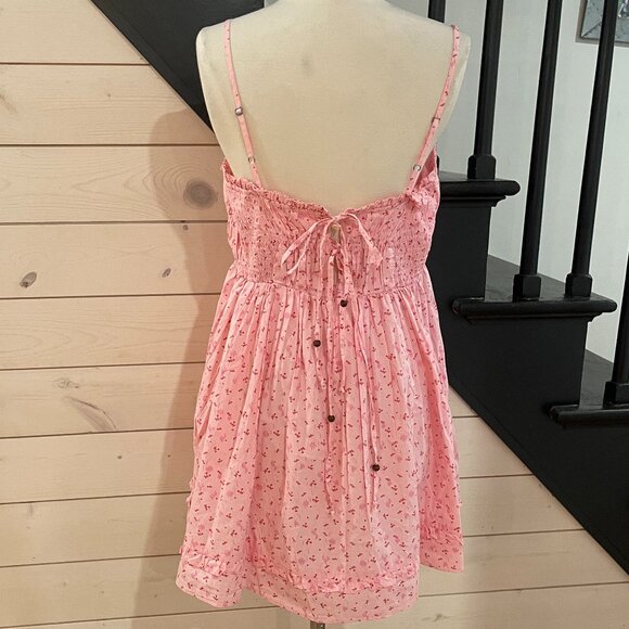 038 Free People Floral Gabby Mini Dress NWT Sizes Medium & Large - Picture 7 of 8